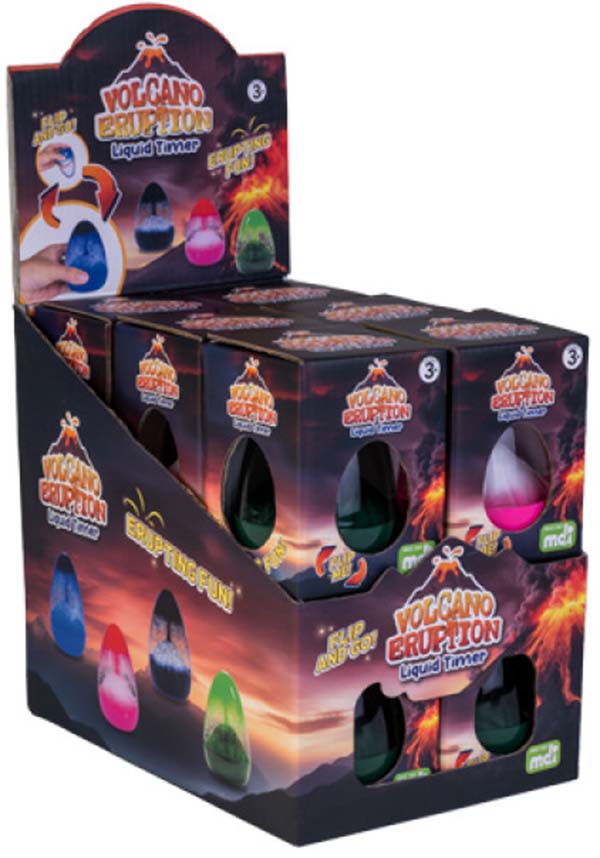 Volcano Eruption Liquid Sand Timer for Kitchen, Homework and Office Use
