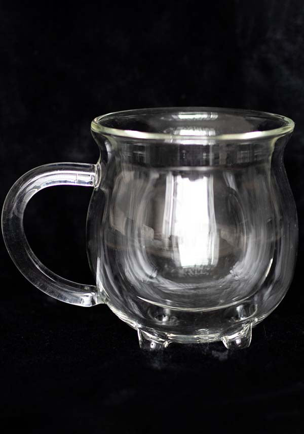 Stylish Clear Double-Walled Glass Cauldron Mug for All