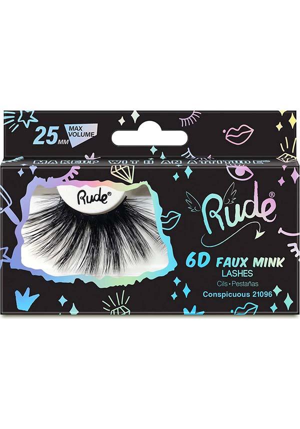 Rude Essential 6D Faux Mink Lashes - 25mm for Maximum Volume