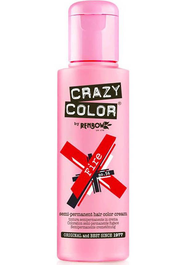 Crazy Colour Semi - permanent Fire Red Hair Colour