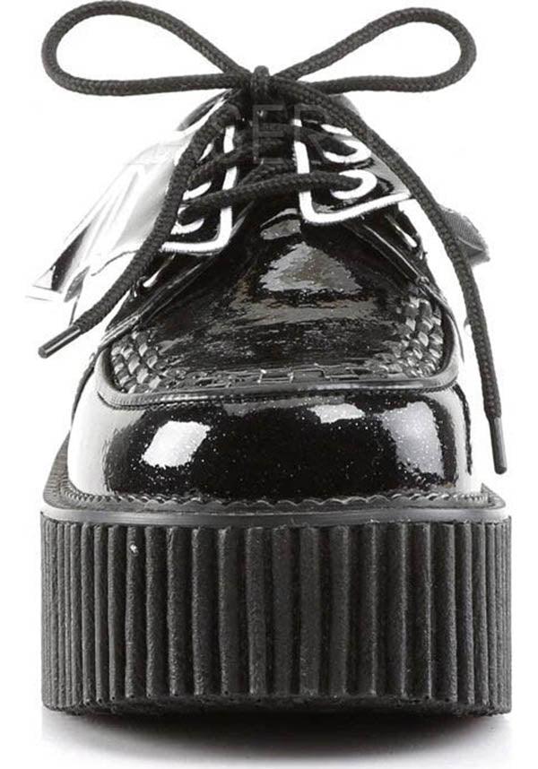 Black Glitter CREEPER-205 Creepers - Preorder Available