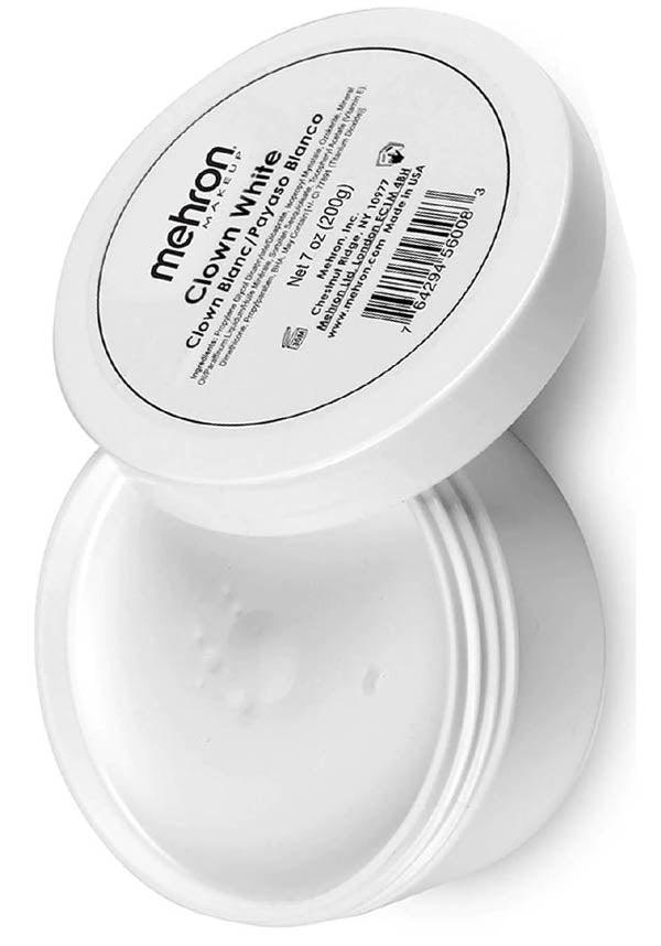 Mehron Professional Clown White Cream Foundation - 200g Ultra - White Makeup for Performers