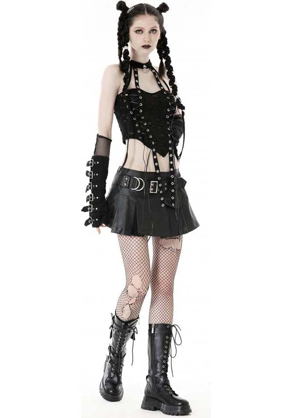 Unique and Eye - catching Complicated Halter Top for Fashion Lovers