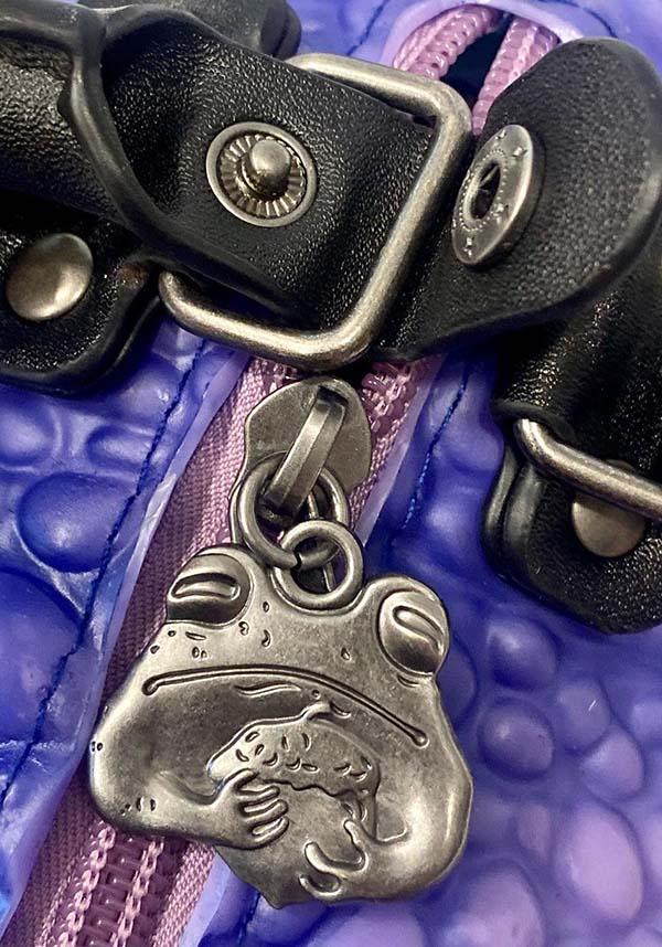 Lavender Toad Design Vegan Handbag for Lovers of Oddities, Cottage - Core, and Magical Creatures