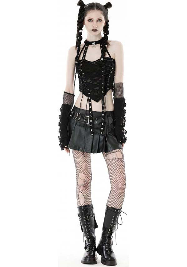 Unique and Eye - catching Complicated Halter Top for Fashion Lovers