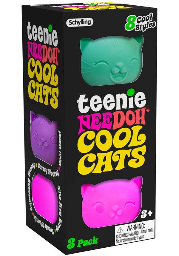Cool Cats Teenie Nee Doh - Sensory Stress Relief Toy for All Ages