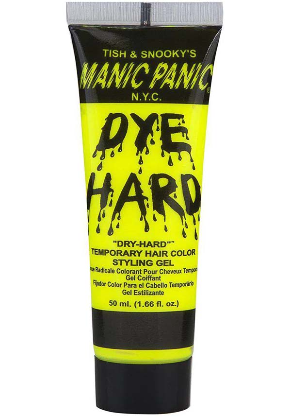 Electric Banana Temporary Hair Colour Styling Gel - Neon Glow Under Black Light