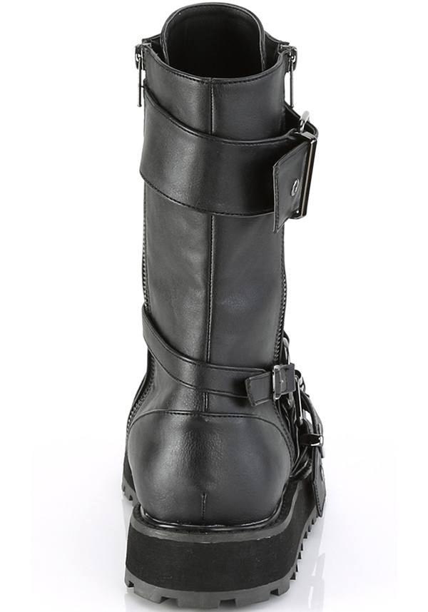 Black VALOR-220 Mid-Calf Lace-Up Boots - In Stock
