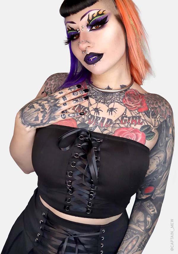 Fleur Soft 4 - Way Stretch Corset - Laced Tube Top for Casual Wear