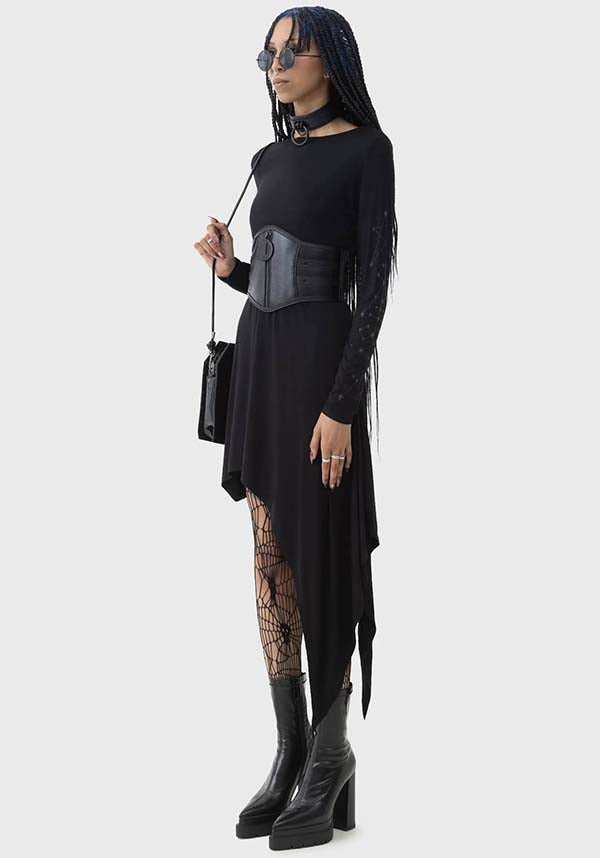 Crescent Doom Star - Inspired Midi Dress
