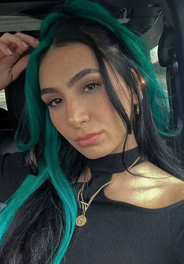 Turquoise Semi - Permanent Conditioning Hair Colour by Punky Colour for Summer