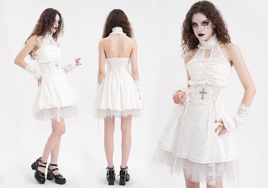 Cursed Saint Women's Haunting Dress for Spooky Nights