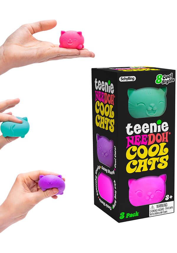 Cool Cats Teenie Nee Doh - Sensory Stress Relief Toy for All Ages