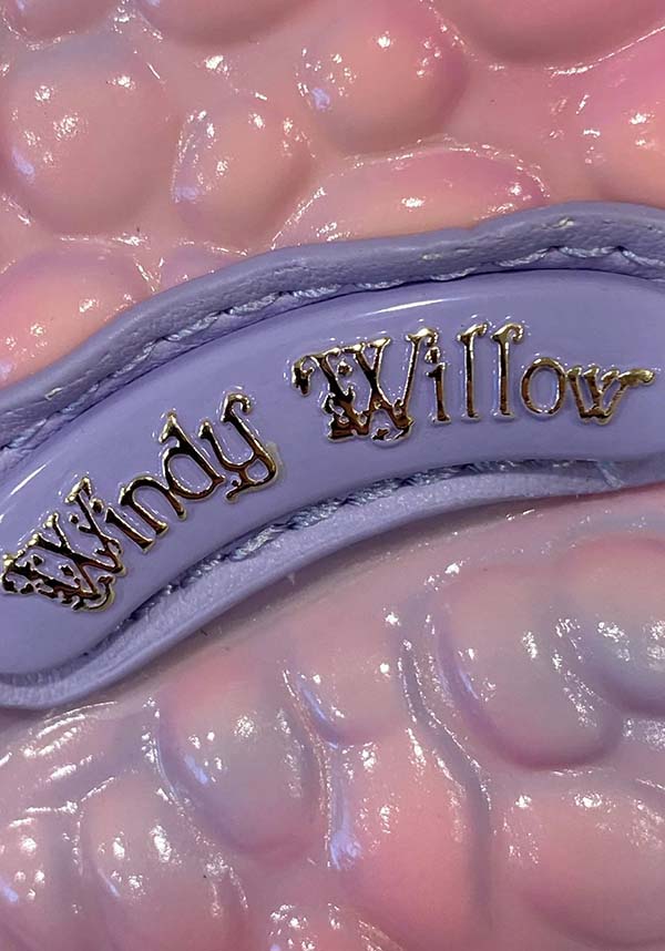 Pastel Pink Toad Design Vegan Handbag by Windy Willow