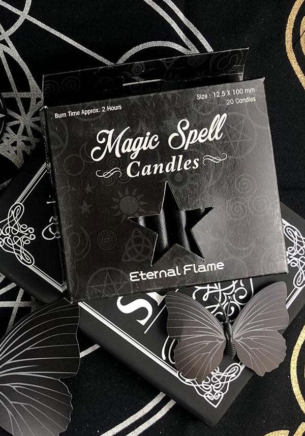 Black Eternal Flame Spell Candles - Ideal for Rituals and Decor