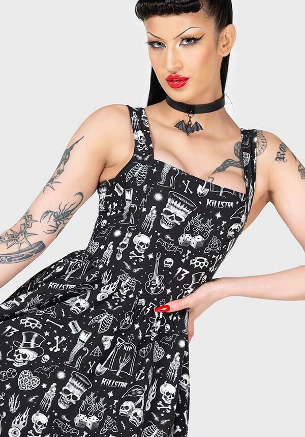 Soft and Stretch Mini Dress with Custom Print