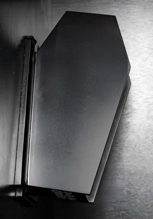 Deadly Sins Cosmetics Gothic Matte Black Hardwood Makeup Brush Holder