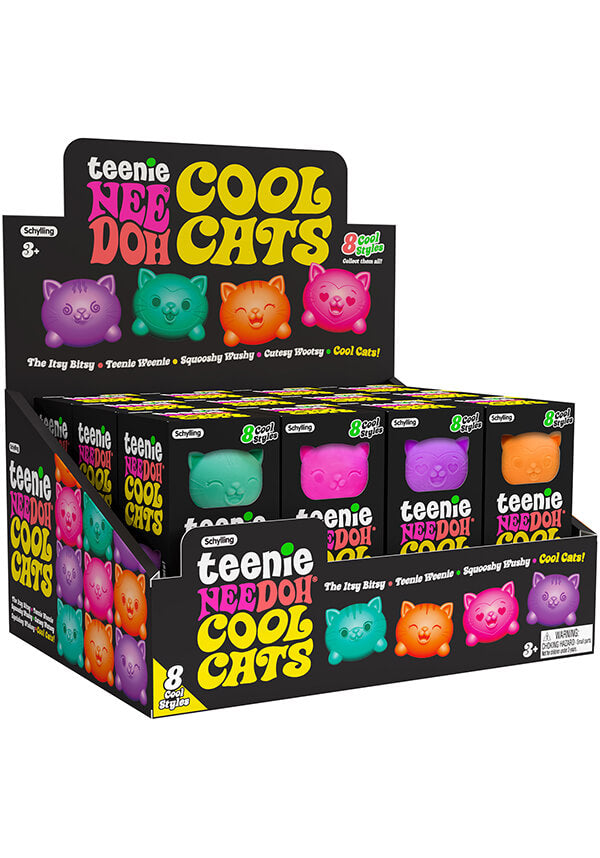 Cool Cats Teenie Nee Doh - Sensory Stress Relief Toy for All Ages