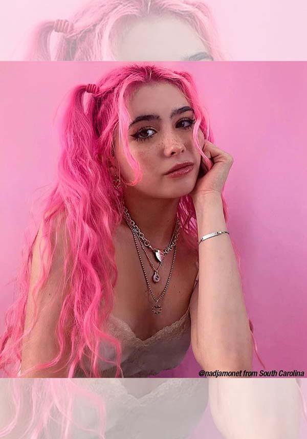 Classic Neon Cotton Candy Pink Vegan Semi - Permanent Hair Dye