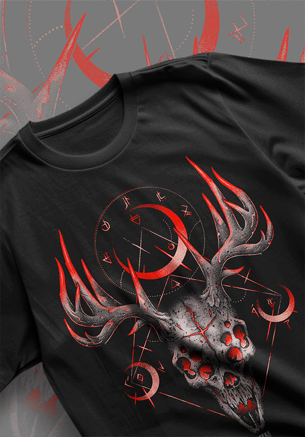 Red Vengeful Prey Men's Regular Fit T-Shirt - A Hauntingly Stylish Apparel