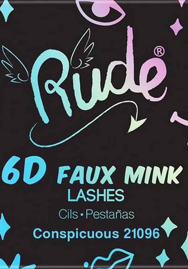 Rude Essential 6D Faux Mink Lashes - 25mm for Maximum Volume