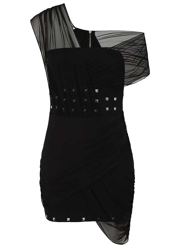 Necessary Evil Venus-Style Wrapped Mesh Mini Dress for Fashion-Forward Women