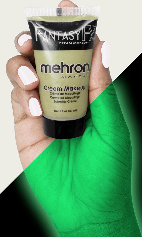Mehron's Glow-in-the-Dark Fantasy FX Creamy Makeup for Easy Application