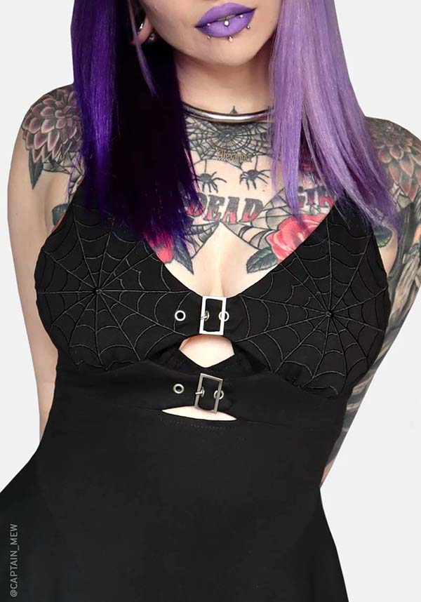 Venom Themed Mini Bodycon Dress - A Perfect Addition for Hot Goth Summer