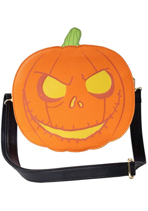 The Nightmare Before Christmas Jack Skellington Glow-in-Dark Faux Leather Crossbody Bag
