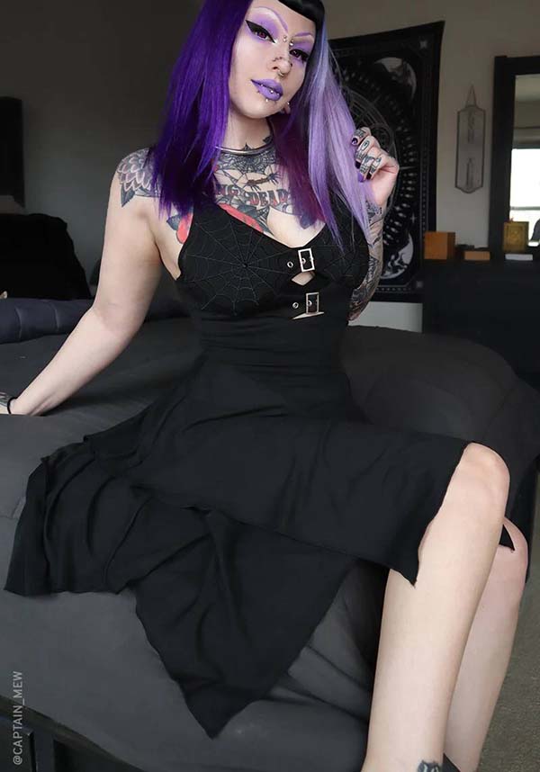 Venom Themed Mini Bodycon Dress - A Perfect Addition for Hot Goth Summer
