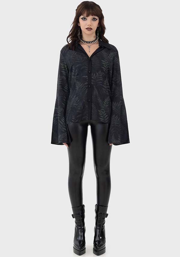 Equinoxx Fashionable Long - Sleeved Shirt with Unique Prints and Button Details