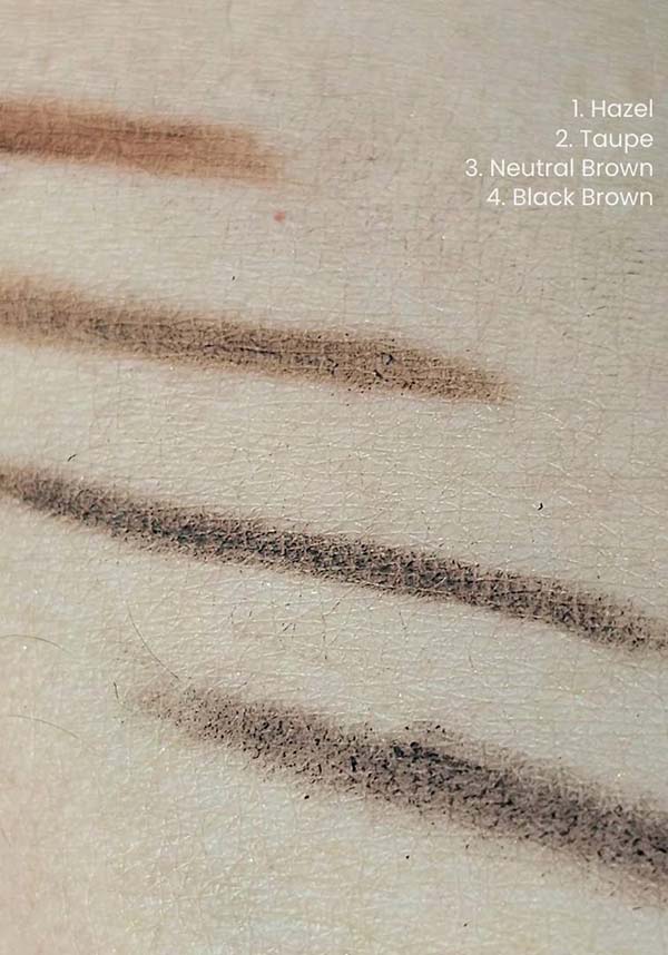 Rude Cosmetics Ultra Fine Slanted Brow Pencil and Spoolie Brush in Taupe Shade
