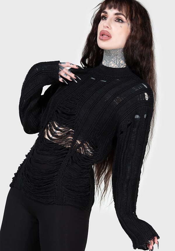 Crypt Convert Men's and Women's Stretch Knit Sweater