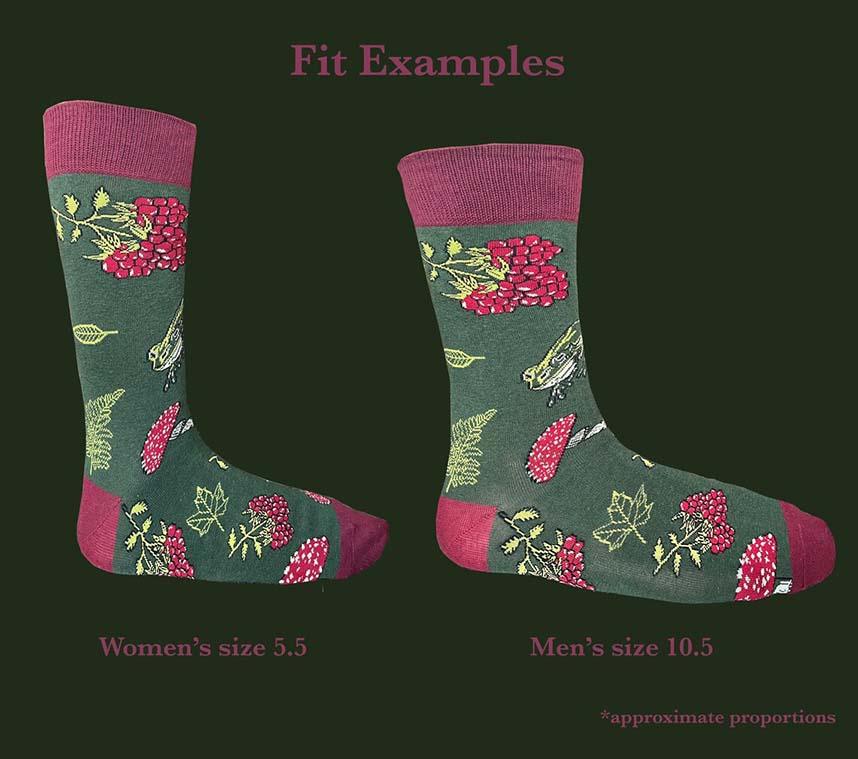 Forest Dweller Cottagecore Style Socks - Ideal Cozy Socks for Fall and Witchy Outfits
