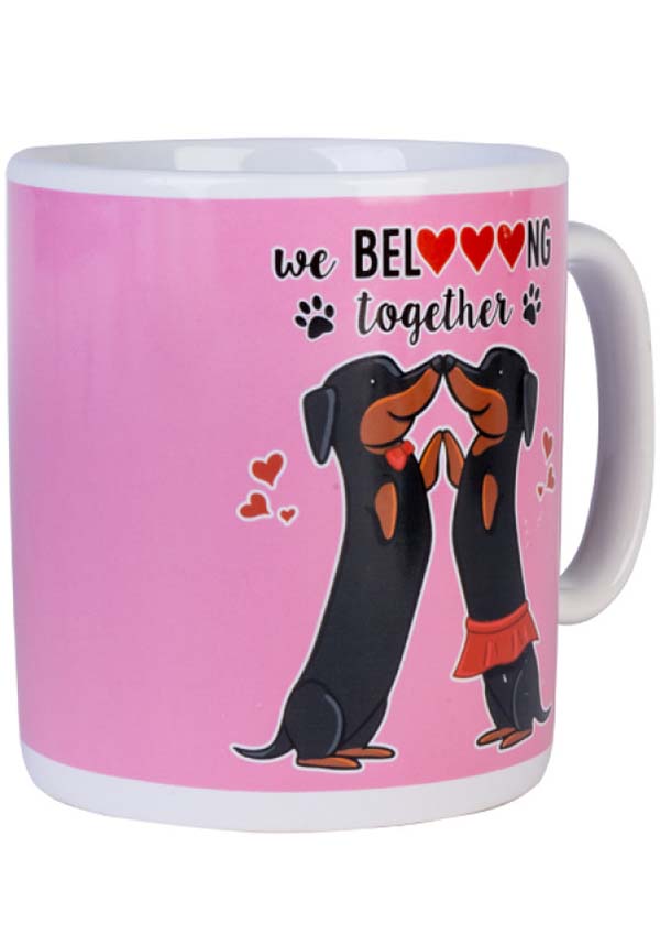 Valentine-themed Dachshund Design GIANT Ceramic Coffee Mug