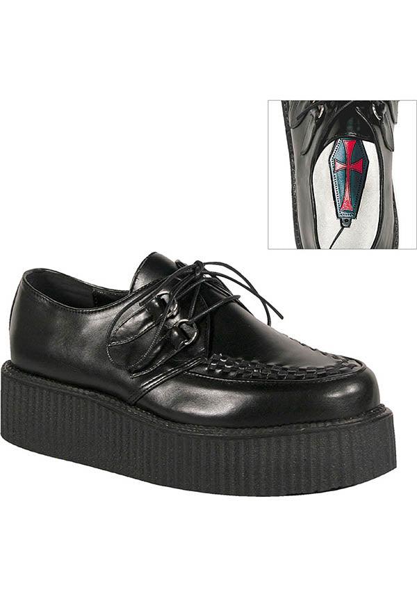Black Demonia V-CREEPER-502 Platform Creepers - Preorder Available