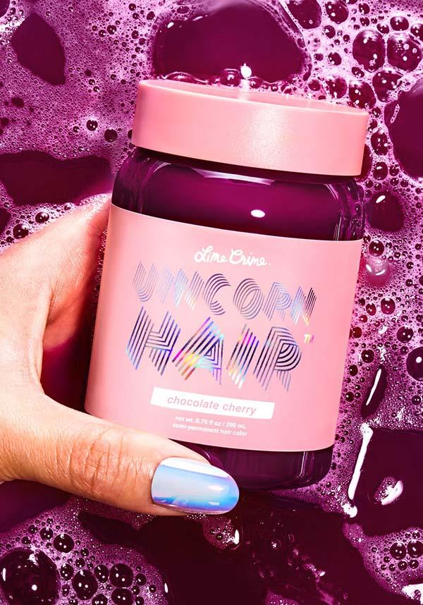 Lime Crime Chocolate Cherry Semi - Permanent Fantasy Unicorn Hair Colour Dye