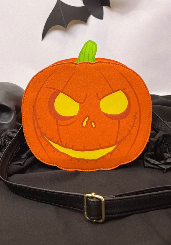 The Nightmare Before Christmas Jack Skellington Glow-in-Dark Faux Leather Crossbody Bag