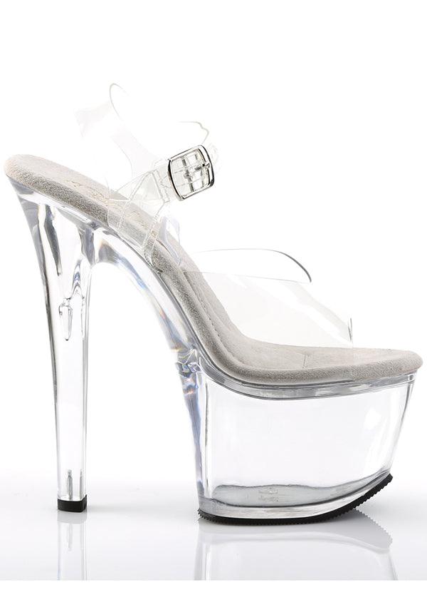 PREORDER TREASURE-708 Transparent Platform Heels for Stylish Women