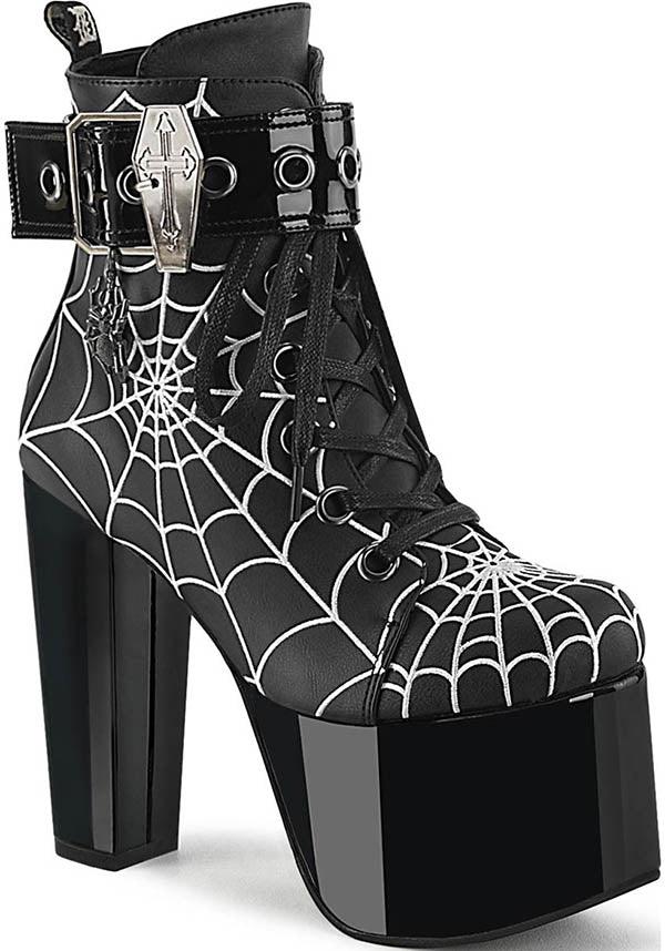 PREORDER! TORMENT-51 Black Platform Ankle Boots