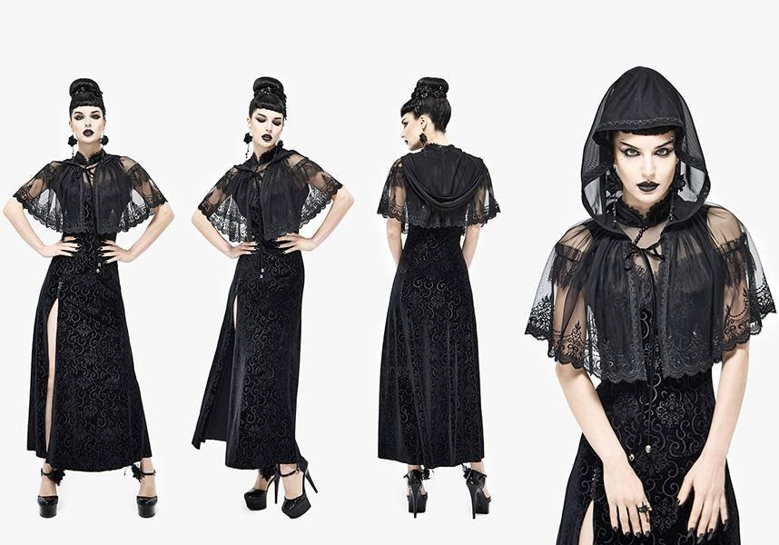 Void Century | Mysterious Hooded Capelet for a Spooky Look