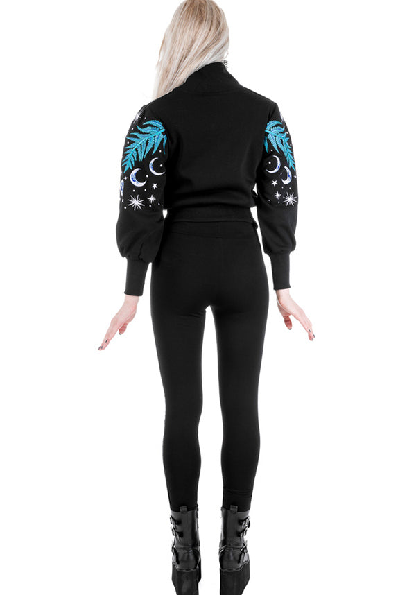 Embroidered Enchanted Forest Comfortable Sweatpants for Magic Lovers