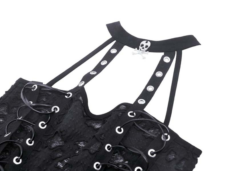 Unique and Eye - catching Complicated Halter Top for Fashion Lovers