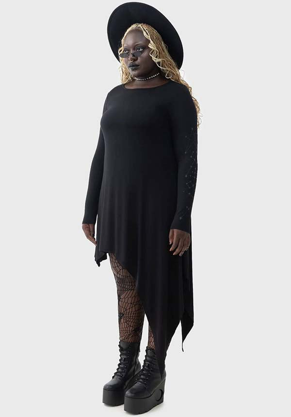 Crescent Doom Star - Inspired Midi Dress