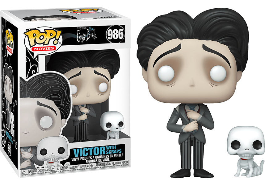 Funko POP! VINYL Collectible Figure of Corpse Bride's Victor Van Dort with Scraps