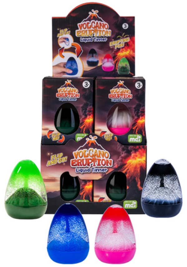Volcano Eruption Liquid Sand Timer for Kitchen, Homework and Office Use