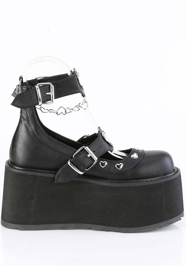 PREORDER! DAMNED-56 Platform Maryjane Shoes in Black