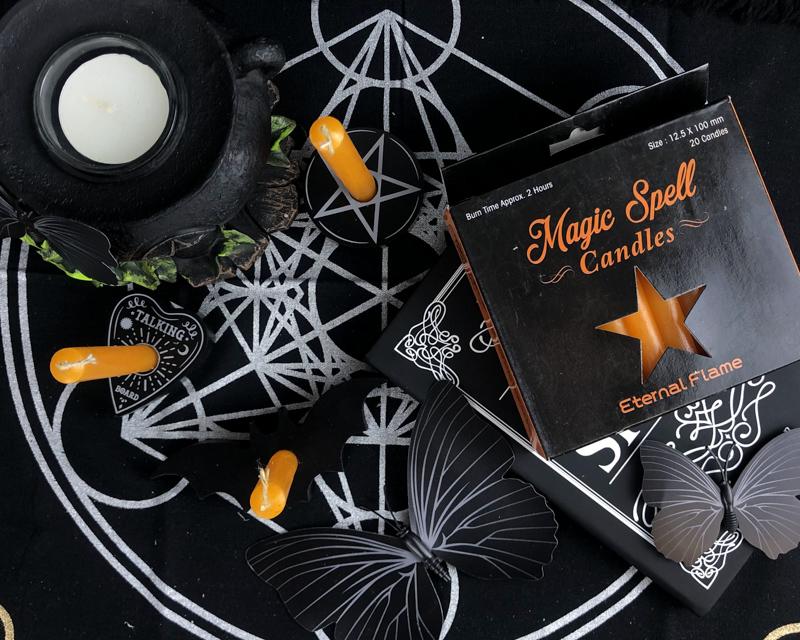 Orange Eternal Flame Magic Spell Candles - Ideal for Altar Decor and Rituals