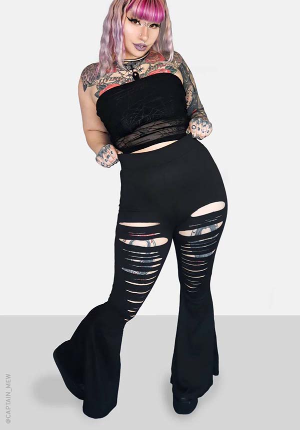 Cleo Women's Flare Style Bellbottom Pants
