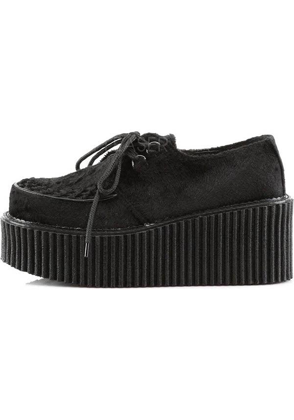 Black Demonia Platform Creeper Shoes - CREEPER - 202 [Pre - order]
